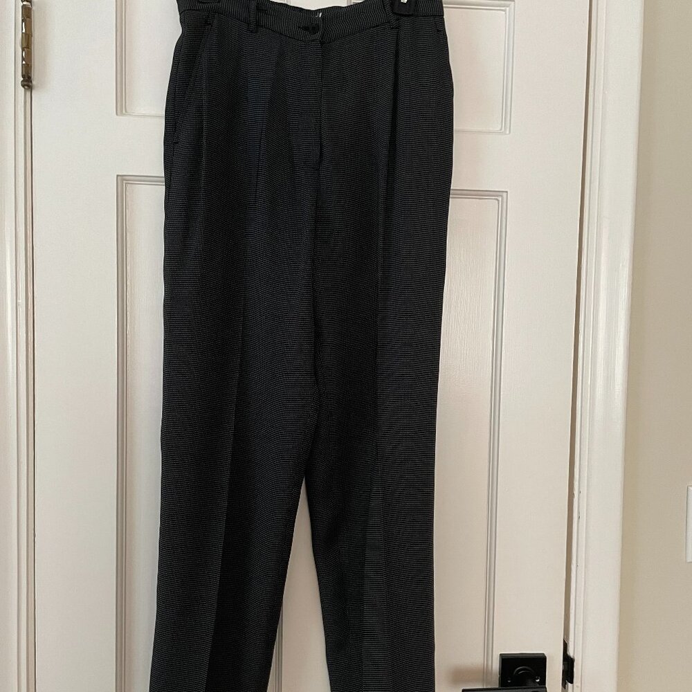 Garfield & Marks Blue/Black Checkered Trousers Size 8
